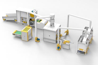 HJ-500 Faser-Schwamm-Misch- und Fülllinie