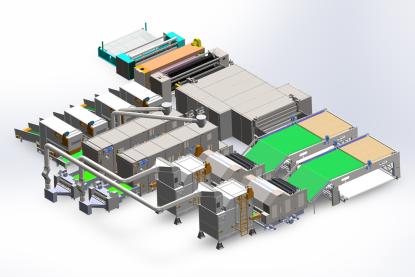HJ-Imitation Seidenbaumwoll-Produktionslinie
